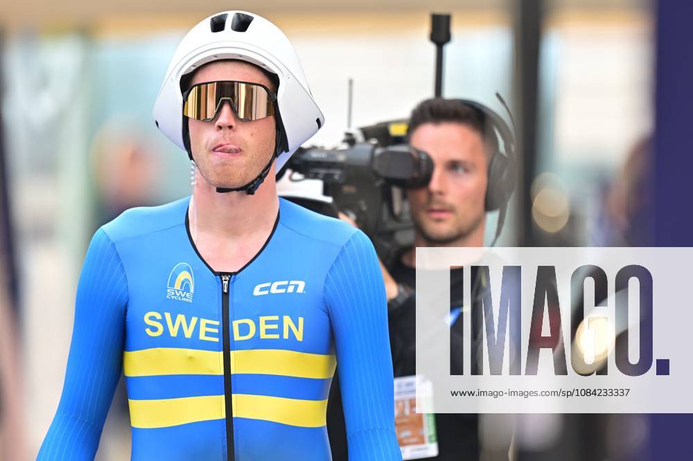 Sweden s Jakob Soderqvist pictured at the start of the Men Elite Individual Time Trial race (22km) at the cycling UEC Road European Championships, in Ljubljana, Slovenia, on Wednesday 7 October 2026. The UEC Road European Championships are taking place from 02 to 07 October in Ljubljana, Slovenia. DAVIDxPINTENS x189061692x