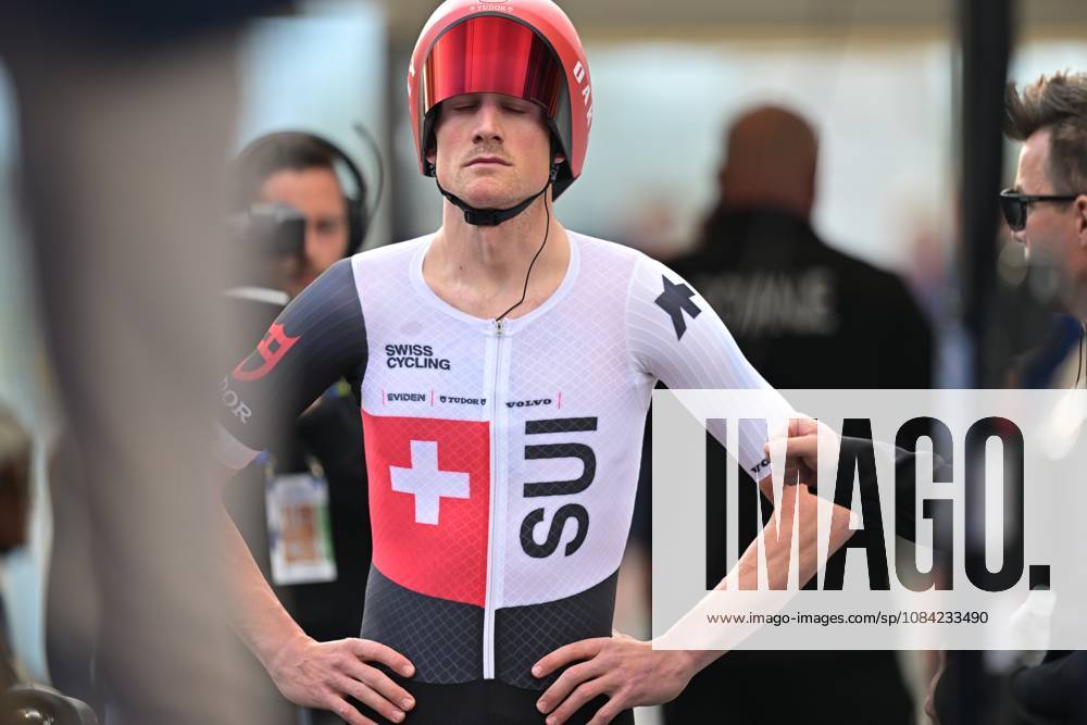 Switzerland s Stefan Kung pictured at the start of the Men Elite Individual Time Trial race (22km) at the cycling UEC Road European Championships, in Ljubljana, Slovenia, on Wednesday 7 October 2026. The UEC Road European Championships are taking place from 02 to 07 October in Ljubljana, Slovenia. DAVIDxPINTENS x189062788x