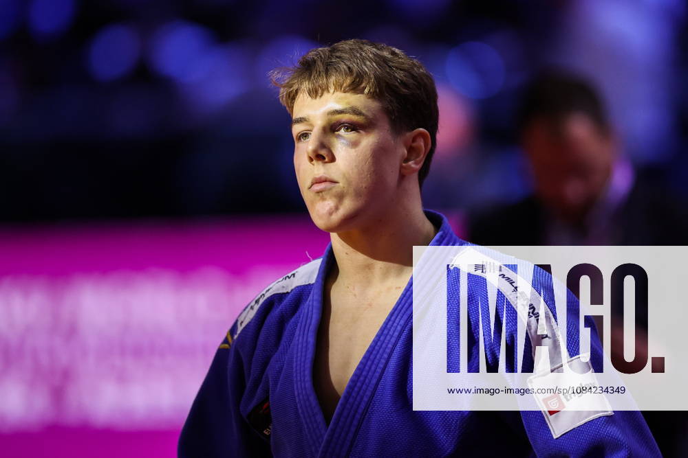 AZERBAIJAN, BAKU - OCTOBER 7, 2026: Mihajlo Simin of Serbia after a -81 kg bout againts Lee Joon-hwan of South Korea as part of the 2026 World Judo Championships at the National Gymnastics Arena. Mikhail Sinitsyn TASS 98915984