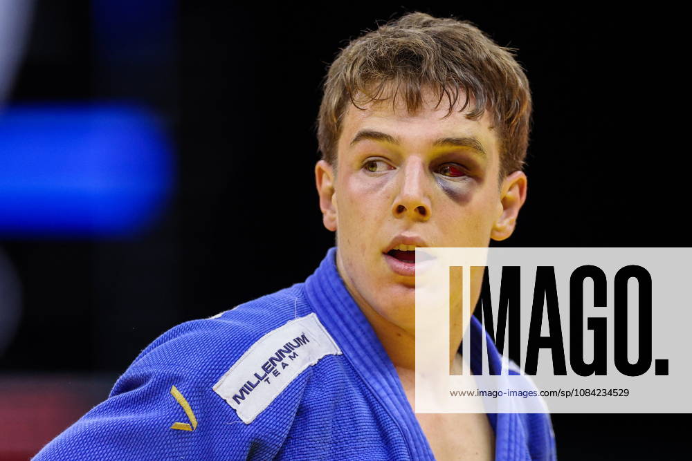 AZERBAIJAN, BAKU - OCTOBER 7, 2026: Mihajlo Simin of Serbia after a -81 kg bout againts Lee Joon-hwan of South Korea as part of the 2026 World Judo Championships at the National Gymnastics Arena 2026 World Judo Championships In Baku - ZUMAt113 20261007_zaa_t113_470