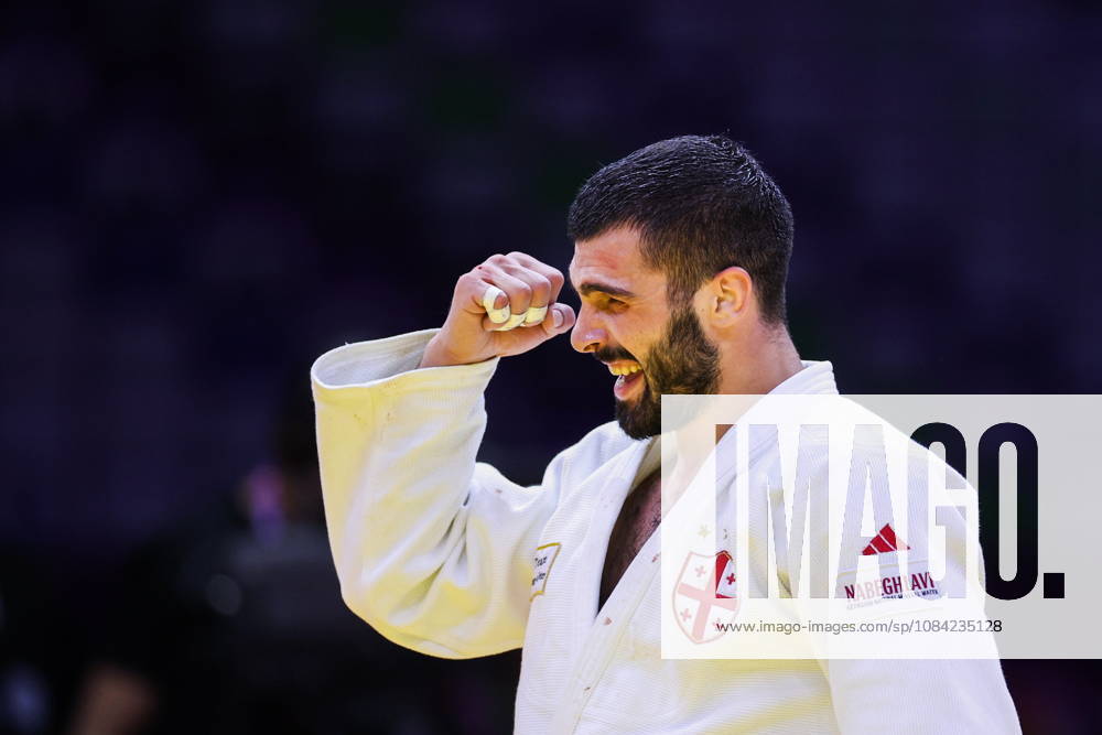 AZERBAIJAN, BAKU - OCTOBER 7, 2026: Tato Grigalashvili of Georgia wins Zelim Tckaev of Azerbaijan in a -81 kg bout as part of the 2026 World Judo Championships at the National Gymnastics Arena 2026 World Judo Championships In Baku - ZUMAt113 20261007_zaa_t113_497
