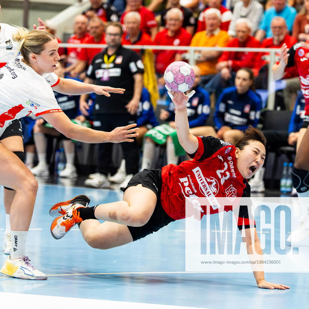 GER, Handball, Frauen, Saison 2026 2027, Alsco 1.Bl, 5.Spieltag, Thüringer HC - HSG Blomberg-Lippe Natsuki Aizawa (Thueringer HC,23) 99947 Bad Langensalza Salza Halle Sporthalle Mehrz Thüringen Deutschland