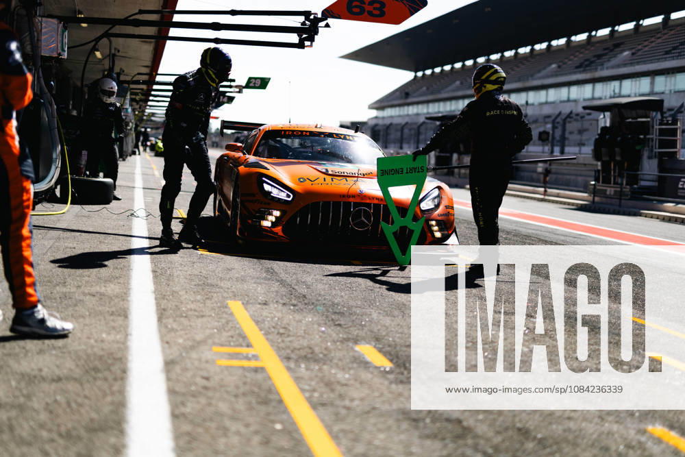 AUTO - ELMS - 4 HOURS OF PORTIMAO 2026 63 NARAN Ameerh (gbr), ANDRADE Rui (ang), SETTE CAMARA Sergio (bra), Iron Lynx, Mercedes-AMG LMGT3, LMGT3, pitlane, during the 4 Hours of Portimao 2026, 6th round of the 2026 European Le Mans Series on the Autodromo Internacional do Algarve from October 8 to 10, 2026 in Portimao, Portugal -