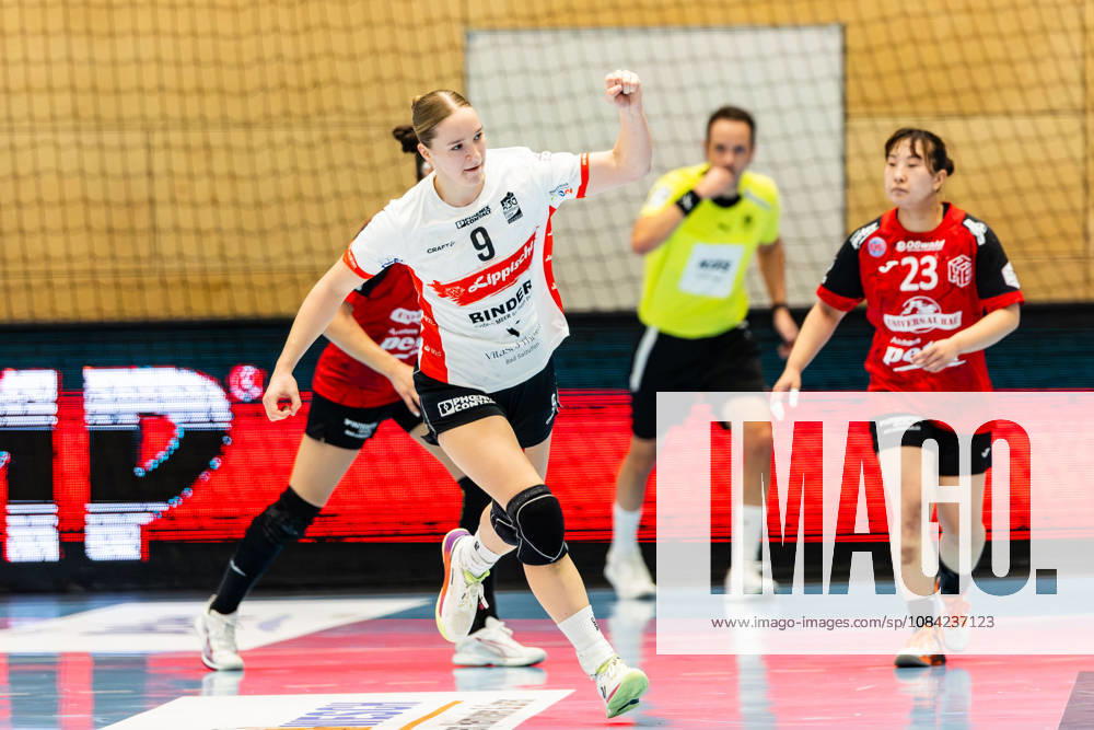 GER, Handball, Frauen, Saison 2026 2027, Alsco 1.Bl, 5.Spieltag, Thüringer HC - HSG Blomberg-Lippe Nieke Kuehne (HSG Blomberg-Lippe) 99947 Bad Langensalza Salza Halle Sporthalle Mehrz Thüringen Deutschland