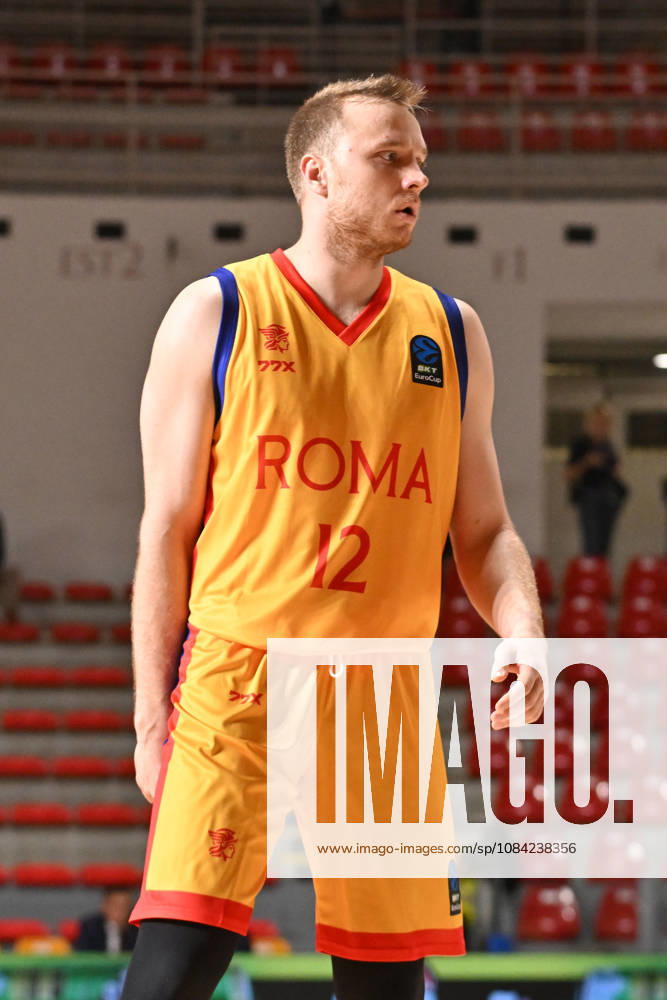 IPA89407429 - Arturs Strautins of BC Roma during the warm-up for the BKT EuroCup Round 2 game between BC Roma and Lietkebalis at the Palazzetto dello on the 7th, 2026, in Rome, Italy.