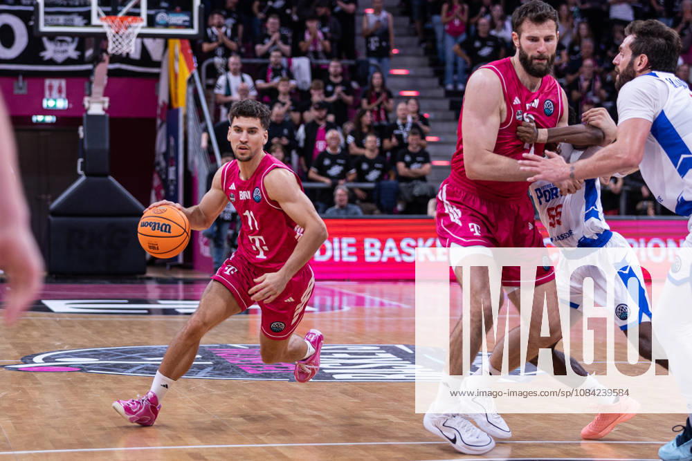 Basketball Champions League, Telekom Baskets Bonn vs. FC Porto, 7.10.2026 Aleksa KovaÄević (Telekom Baskets Bonn 11) -- Basketball Champions League, Telekom Baskets Bonn vs. FC Porto, 7.10.2026, Telekom Dome, Bonn
