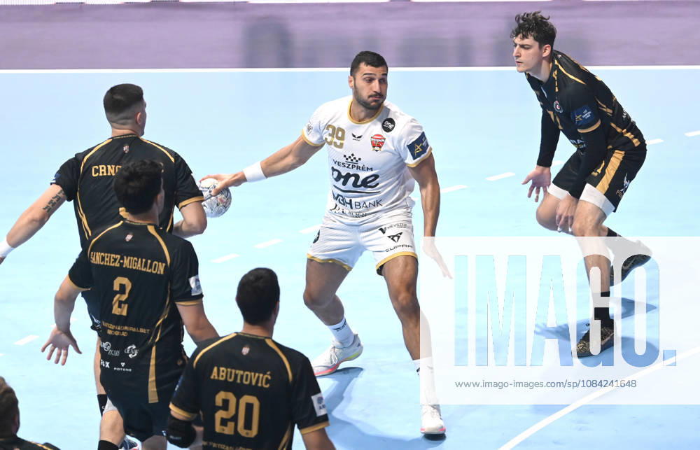 PARTIZAN vs VESZPREM ELDERAA Yehia Mohammed Yehia, handball player of Veszprem, during the EHF Champions League against Partizan Belgrade, at Aleksandar Nikolic Hall. Belgrade, 07.10.2026. photo: Nebojsa Parausic MN Press HANDBALL, EHF CHAMPIONS LEAGUE, VESZPREM, PARTIZAN Belgrade Aleksandar Nikolic Hall Serbia