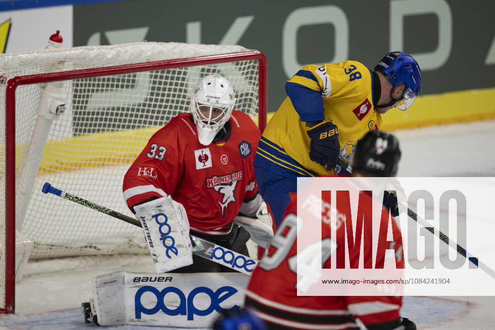 CHL; Kölner Haie - Herning Blue Fox; Köln, 07.10.2026 Nico Wiens (Kölner Haie, Torwart, 33); CHL; Kölner Haie - Herning Blue Fox am 07.10.2026 in der Lanxessarena in Köln (Deutschland).