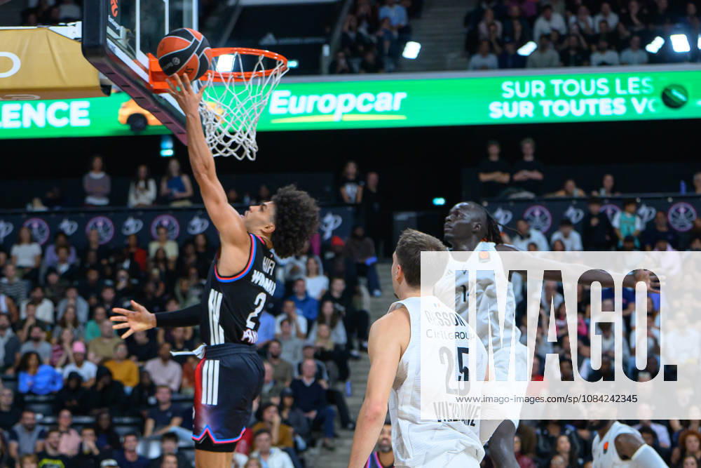 EuroLeague 2026, Paris Basketball vs LDLC ASVEL Villeurbanne, Basketball Nadir Hifi of Paris Basket during the EuroLeague 2026 match between Paris Basketball and LDLC ASVEL Villeurbanne at Adidas Arena on October 07, 2026 in Paris, France. Paris Adidas Arena France