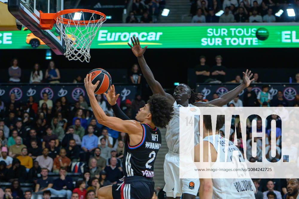 EuroLeague 2026, Paris Basketball vs LDLC ASVEL Villeurbanne, Basketball Nadir Hifi of Paris Basket during the EuroLeague 2026 match between Paris Basketball and LDLC ASVEL Villeurbanne at Adidas Arena on October 07, 2026 in Paris, France. Paris Adidas Arena France