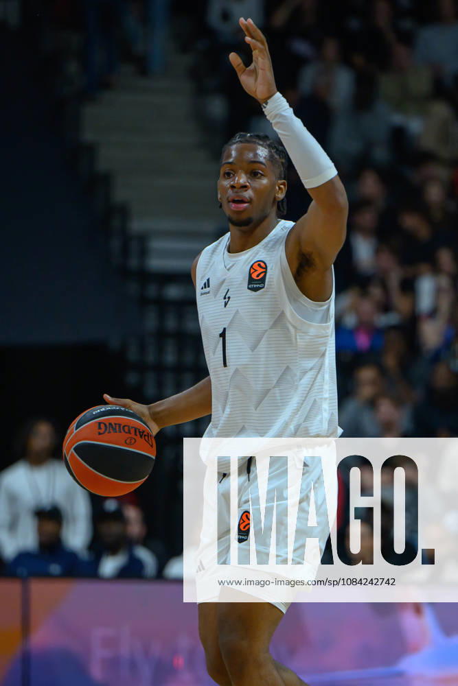 EuroLeague 2026, Paris Basketball vs LDLC ASVEL Villeurbanne, Basketball MARC OWEN FODZO DADA of ASVEL during the EuroLeague 2026 match between Paris Basketball and LDLC ASVEL Villeurbanne at Adidas Arena on October 07, 2026 in Paris, France. Paris Adidas Arena France