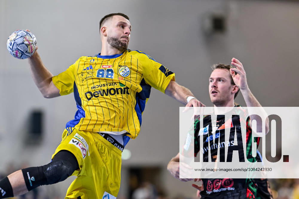 KIELCE UL. BOCZNA ( POLAND ) PILKA RECZNA MEZCZYZN ( HANDBALL MEN S ) LIGA MISTRZOW - FAZA GRUPOWA ( MEN S EHF CHAMPIONS LEAGUE - GROUP PHASE ) MECZ INDUSTRIA KIELCE - SC MAGDEBURG ( GAME ) NZ ALEKS VLAH FELIX CLAAR FOTO MICHAL STANCZYK CYFRASPORT NEWSPIX.PL --- Newspix.pl 20261007CSMS0002