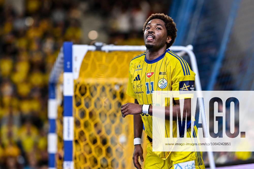 KIELCE UL. BOCZNA ( POLAND ) PILKA RECZNA MEZCZYZN ( HANDBALL MEN S ) LIGA MISTRZOW - FAZA GRUPOWA ( MEN S EHF CHAMPIONS LEAGUE - GROUP PHASE ) MECZ INDUSTRIA KIELCE - SC MAGDEBURG ( GAME ) NZ BENOIT KOUNKOUD SYLWETKA FOTO MICHAL STANCZYK CYFRASPORT NEWSPIX.PL --- Newspix.pl 20261007CSMS0022