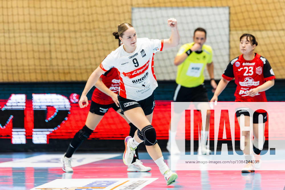 GER, Handball, Frauen, Saison 2026 2027, Alsco 1.Bl, 5.Spieltag, Thüringer HC - HSG Blomberg-Lippe Nieke Kuehne (HSG Blomberg-Lippe) 99947 Bad Langensalza Salza Halle Sporthalle Mehrz Thüringen Deutschland