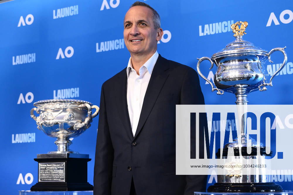 TENNIS AUSTRALIAN OPEN LAUNCH, Tennis Australia CEO Andrew Abdo poses for a photo during the launch of the 2027 Australian Open tennis tournament, in Melbourne, Thursday, October 8, 2026. ( NO ARCHIVING MELBOURNE VICTORIA Australia