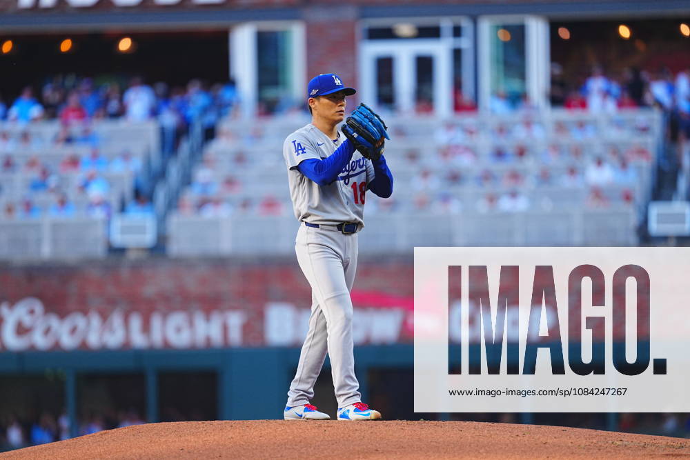 Yoshinobu Yamamoto,(Dodgers) Starting pitcher Yoshinobu Yamamoto Oct.6,2026 - Baseball : MLB, Baseball Herren, USA National League Division Series Atlanta Braves vs. Los Angeles Dodgers Venue: Truist Park (Cumberland, Georgia, USA) aflo_353997387 YujixArakawax