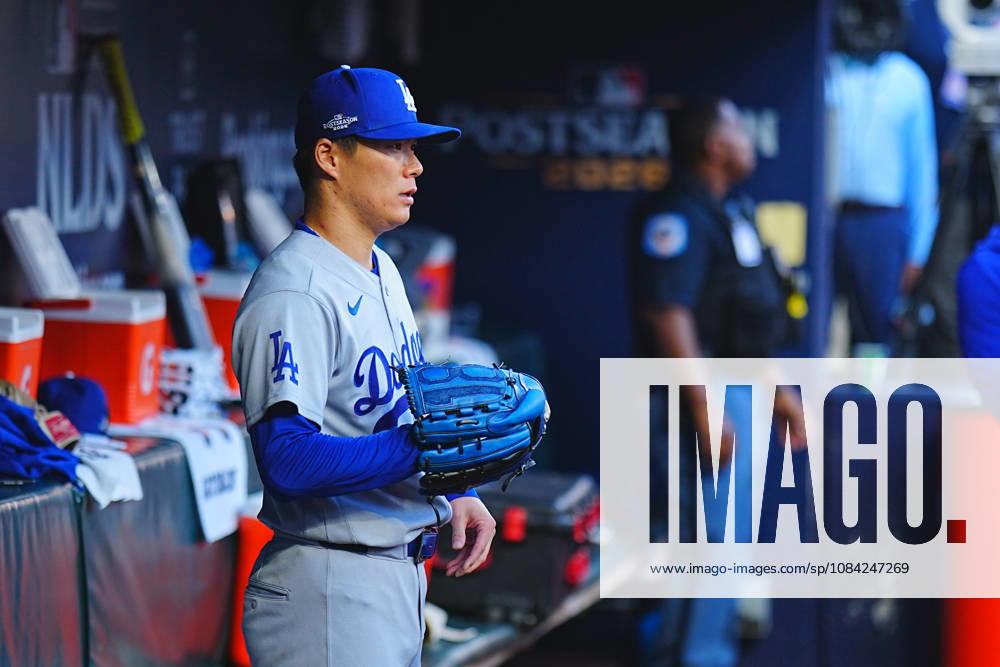 Yoshinobu Yamamoto,(Dodgers) Starting pitcher Yoshinobu Yamamoto Oct.6,2026 - Baseball : MLB, Baseball Herren, USA National League Division Series Atlanta Braves vs. Los Angeles Dodgers Venue: Truist Park (Cumberland, Georgia, USA) aflo_353997411 YujixArakawax