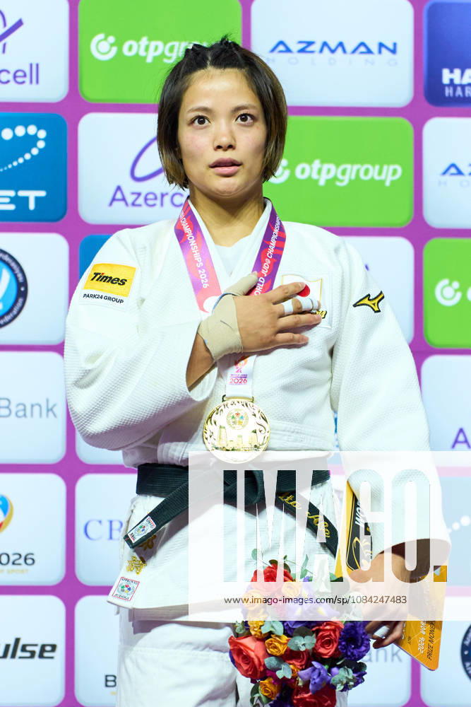 Uta Abe (JPN), OCTOBER 5, 2026 -Judo : World Judo Championships BAKU2026 Women s -52kgMedal Ceremony at National Gymnastics Arena in Baku, Azerbaijan. Noxthirdxpartyxsales aflo_354220601 KenxAsakurax
