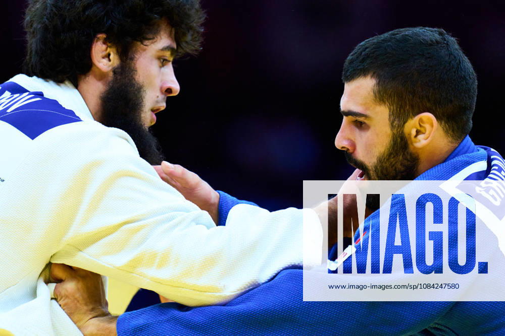 (L-R) Omarov Gadzhimurad (UAE), Grigalashvili Tato (GEO), OCTOBER 6, 2026 -Judo : World Judo Championships BAKU2026 Mens -81kg 2nd Round match at National Gymnastics Arena in Baku, Azerbaijan. Noxthirdxpartyxsales aflo_354038266 KenxAsakurax