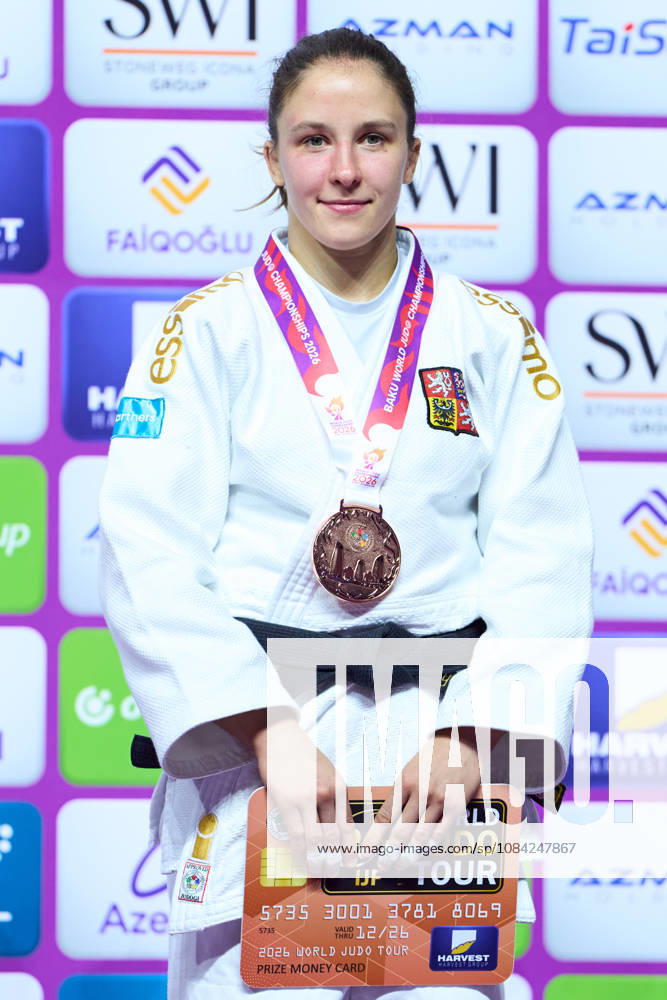 Zachova Renata (CZE), OCTOBER 7, 2026 - Judo : World Judo Championships BAKU2026 Women s -63kgMedal Ceremony at National Gymnastics Arena in Baku, Azerbaijan. Noxthirdxpartyxsales aflo_354070374 KenxAsakurax