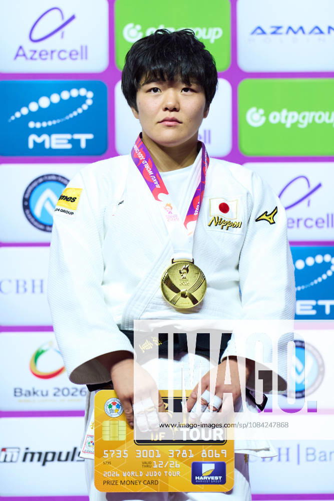 Haruka Kaju (JPN), OCTOBER 7, 2026 - Judo : World Judo Championships BAKU2026 Women s -63kgMedal Ceremony at National Gymnastics Arena in Baku, Azerbaijan. Noxthirdxpartyxsales aflo_354070379 KenxAsakurax