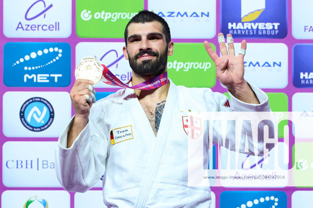 Grigalashvili Tato (GEO), OCTOBER 7, 2026 - Judo : World Judo Championships BAKU2026 Mens -81kgMedal Ceremony at National Gymnastics Arena in Baku, Azerbaijan. Noxthirdxpartyxsales aflo_354070419 KenxAsakurax