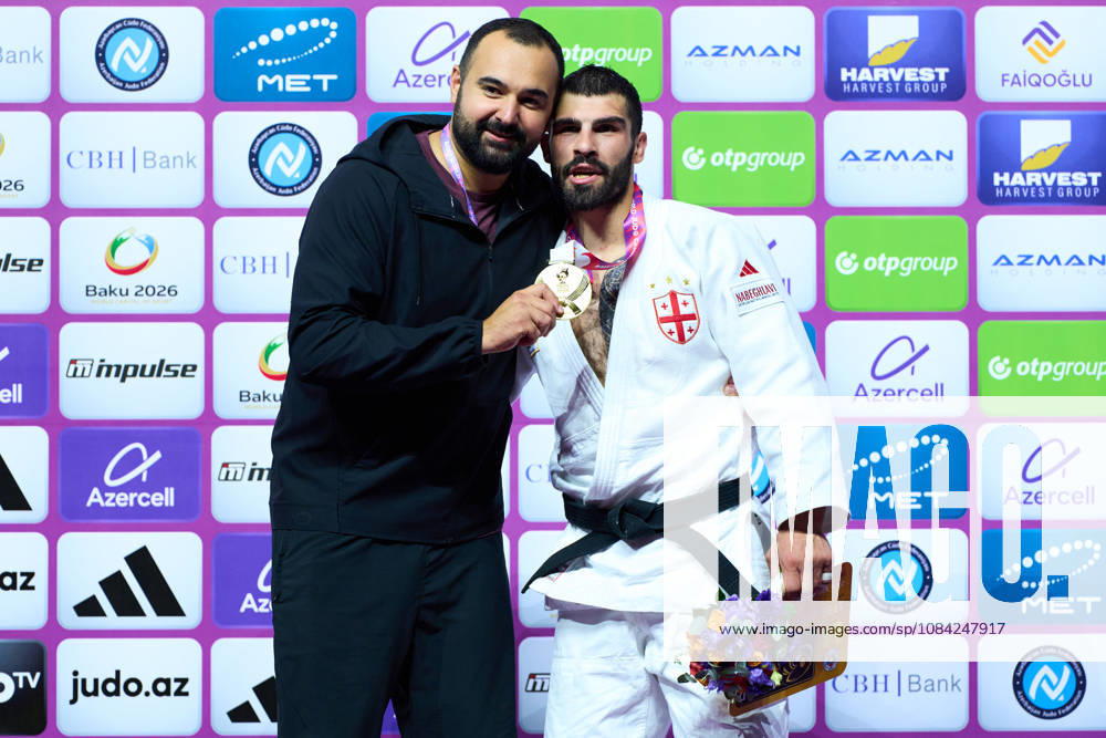 Grigalashvili Tato (GEO), OCTOBER 7, 2026 - Judo : World Judo Championships BAKU2026 Mens -81kgMedal Ceremony at National Gymnastics Arena in Baku, Azerbaijan. Noxthirdxpartyxsales aflo_354070421 KenxAsakurax