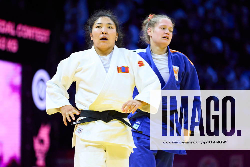 (L-R) Lkhagvatogoo Enkhriilen (MGL), Van Lieshout Joanne (NED), OCTOBER 7, 2026 - Judo : World Judo Championships BAKU2026 Women s -63kg3rd place match at National Gymnastics Arena in Baku, Azerbaijan. Noxthirdxpartyxsales aflo_354113120 KenxAsakurax