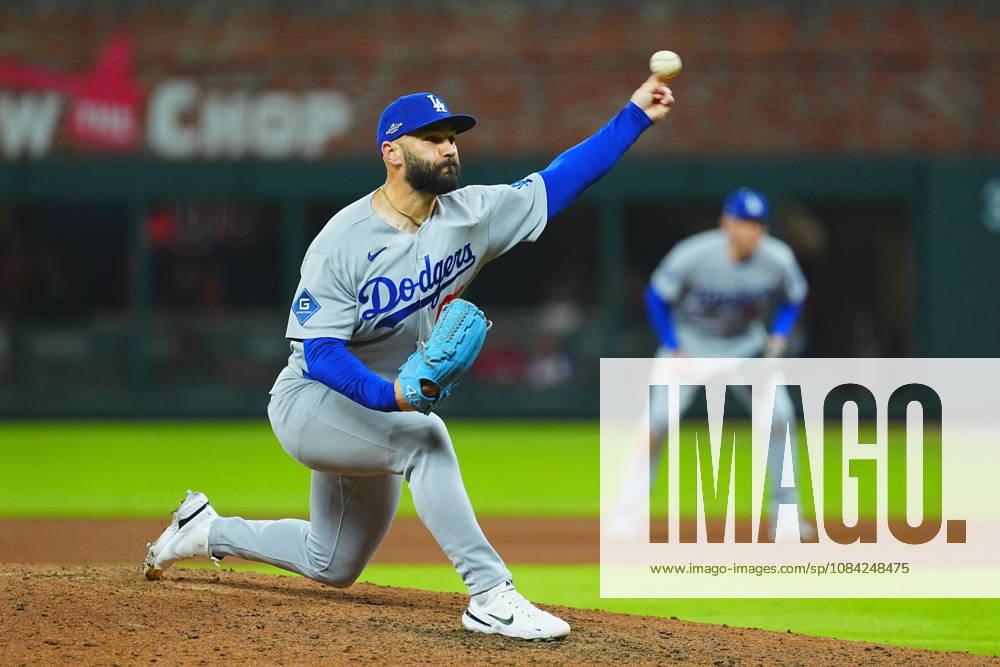 Tanner Scott,(Dodgers) Relief pitcher Tanner Alexander Scott, Oct.7,2026 - Baseball : MLB, Baseball Herren, USA National League Division Series Atlanta Braves vs. Los Angeles Dodgers Venue: Truist Park (Cumberland, Georgia, USA) aflo_354249868 YujixArakawax