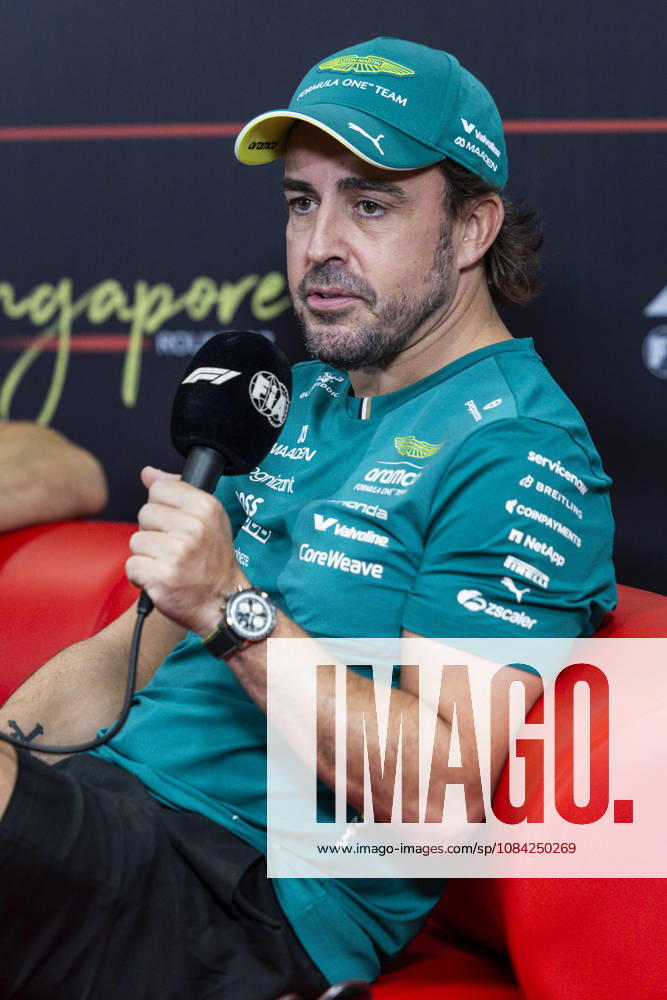 F1 - SINGAPORE GRAND PRIX 2026 ALONSO Fernando (spa), Aston Martin F1 Team Honda AMR26, portrait, pre-event press conference, PK, Pressekonferenz during the 2026 Formula 1 Singapore Grand Prix, 17th round of the 2026 Formula One World Championship, WM, Weltmeisterschaft from October 9 to 11, 2026 on the Marina Bay Street Circuit, in Singapore, Singapore - SingaporeSingapore