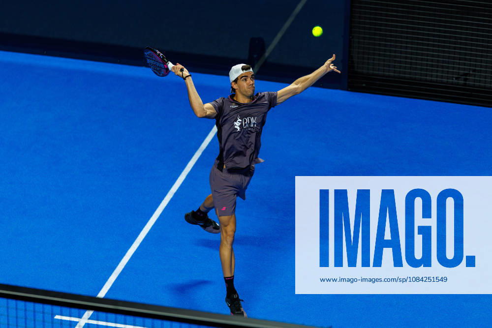 DÜSSELDORF, GERMANY - 8 OCTOBER 2026: Image shows Juan Lebron (ESP) during CUPRA Germany Premier Padel P2 2026 Day 5: Round of 16 at CASTELLO Düsseldorf on 8 10 2026 in Düsseldorf, Germany. Germany