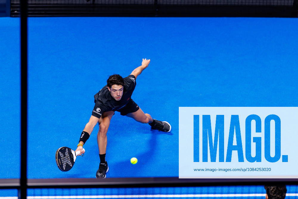 DÜSSELDORF, GERMANY - 8 OCTOBER 2026: Image shows Agustin Tapia (ARG) during CUPRA Germany Premier Padel P2 2026 Day 5: Round of 16 at CASTELLO Düsseldorf on 8 10 2026 in Düsseldorf, Germany. Germany
