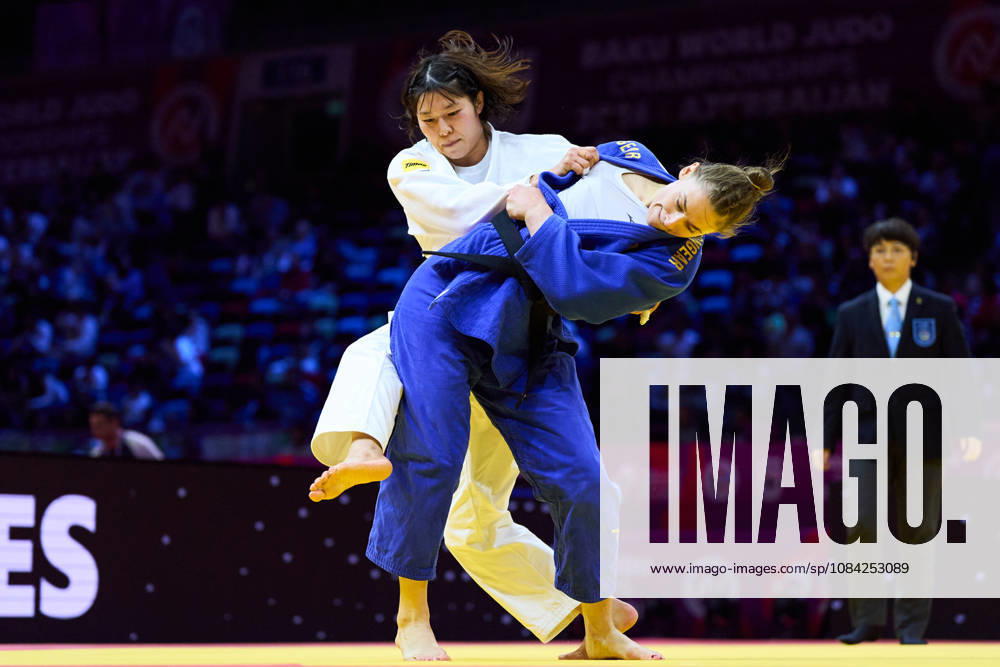 (L-R) Shiho Tanaka (JPN), Scoccimarro Giovanna (GER), OCTOBER 8, 2026 -Judo : World Judo Championships BAKU2026 Women s -70kg3rd Round match at National Gymnastics Arena in Baku, Azerbaijan. aflo_354298651 KenxAsakurax