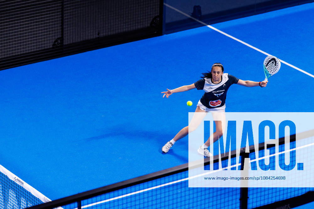 DÜSSELDORF, GERMANY - 8 OCTOBER 2026: Image shows Andrea Ustero Prieto (ESP) during CUPRA Germany Premier Padel P2 2026 Day 5: Round of 16 at CASTELLO Düsseldorf on 8 10 2026 in Düsseldorf, Germany. Germany