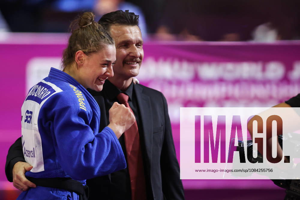 AZERBAIJAN, BAKU - OCTOBER 8, 2026: Giovanna Scoccimarro (L) of Germany is pictured after a -70 kg bout against Nauana Silva of Brazil as part of the 2026 World Judo Championships at the National Gymnastics Arena 2026 World Judo Championships In Baku - ZUMAt113 20261008_zaa_t113_456