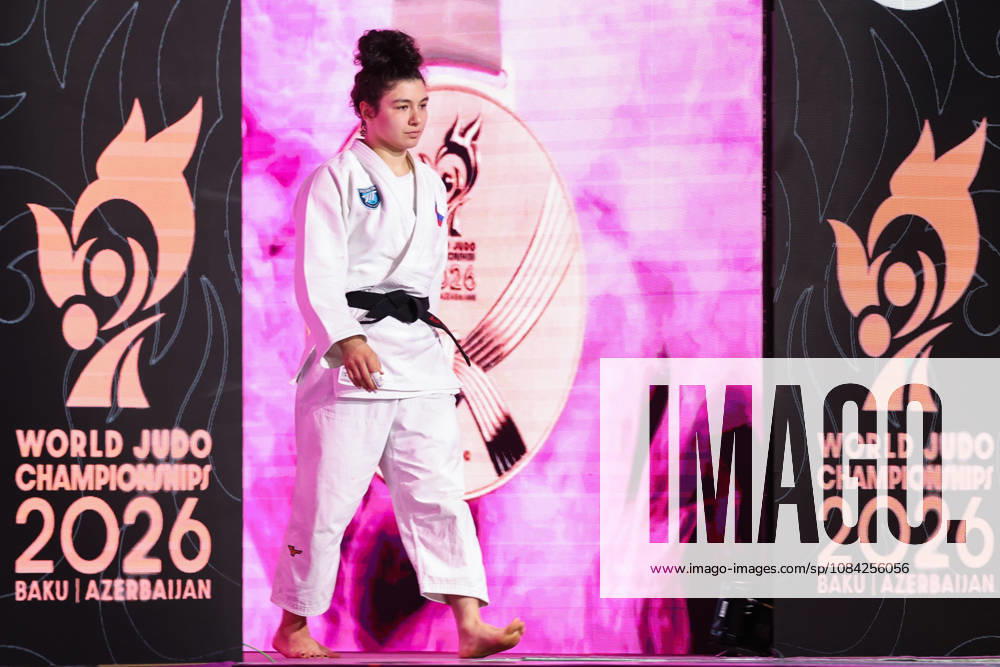 AZERBAIJAN, BAKU - OCTOBER 8, 2026: Madina Taimazova of Russia is pictured before a -70 kg bout against Aleksandra Andric of Serbia as part of the 2026 World Judo Championships at the National Gymnastics Arena 2026 World Judo Championships In Baku - ZUMAt113 20261008_zaa_t113_480