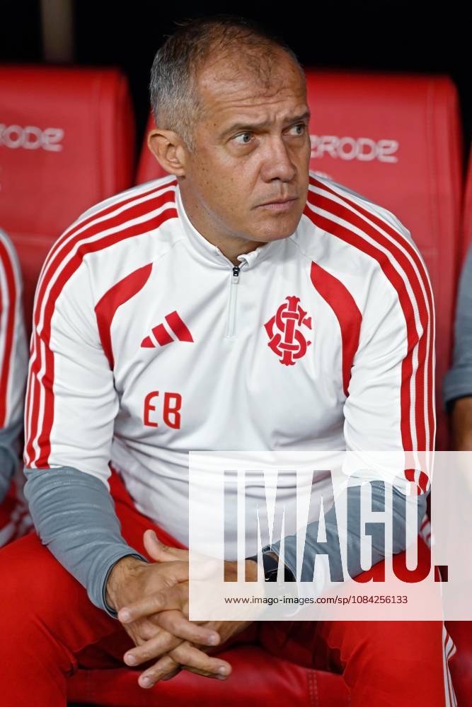 7th October 2026; Beira-Rio Stadium, Porto Alegre, Brazil; Brazilian Serie A Football, Internacional versus Corinthians; Internacional manager Eduardo Baptista looks on MaxxPeixoto DiaEsportivo