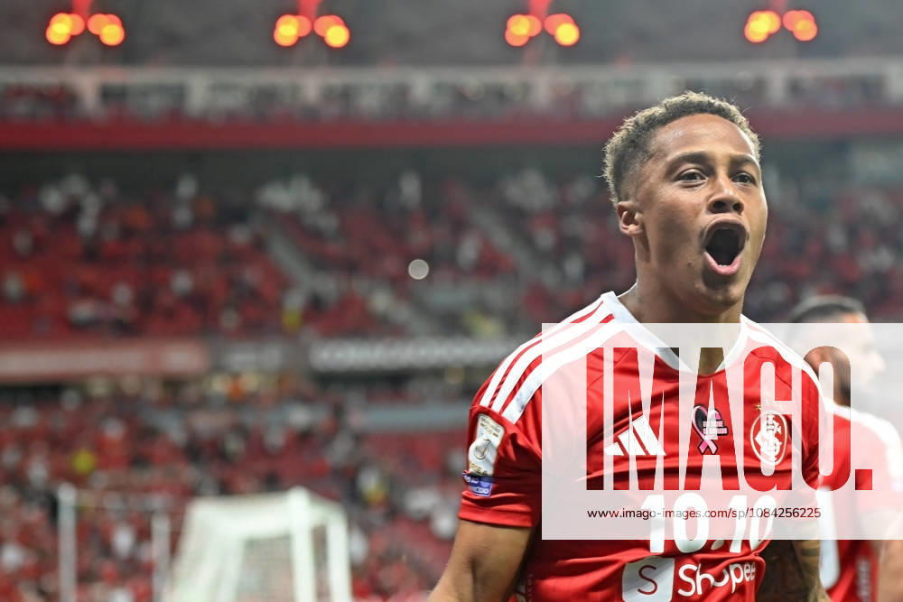 7th October 2026; Beira-Rio Stadium, Porto Alegre, Brazil; Brazilian Serie A Football, Internacional versus Corinthians; Vitinho of Internacional celebrates his goal in the 11th minute to go up 1-0 MaxxPeixoto DiaEsportivo