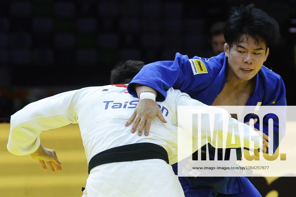 AZERBAIJAN, BAKU - OCTOBER 8, 2026: Sanshiro Murao (L) of Japan and Goki Tajima of Japan compete in their -90 kg bout as part of the 2026 World Judo Championships at the National Gymnastics Arena. Mikhail Sinitsyn TASS 98959051