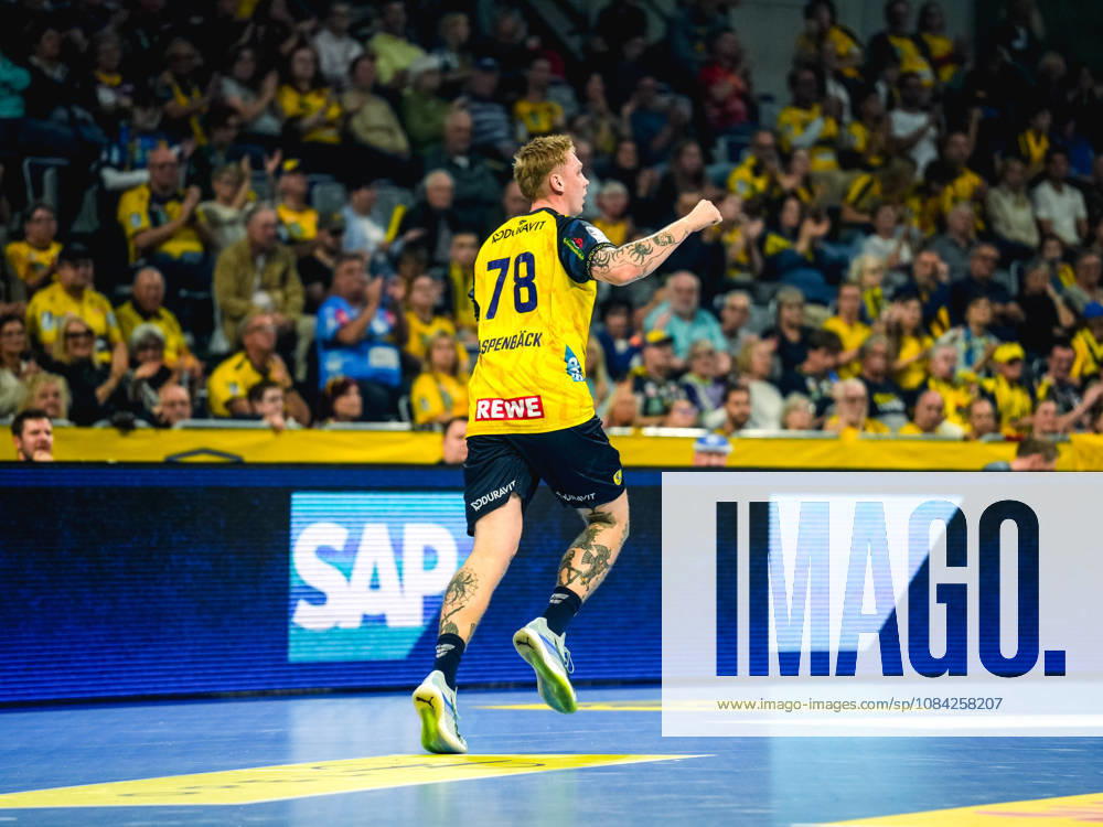 Handball Opel HBL, Rhein-Neckar Loewen - ThSV Eisenach v.l. Edwin Aspenbäck (Rhein-Neckar Löwen)