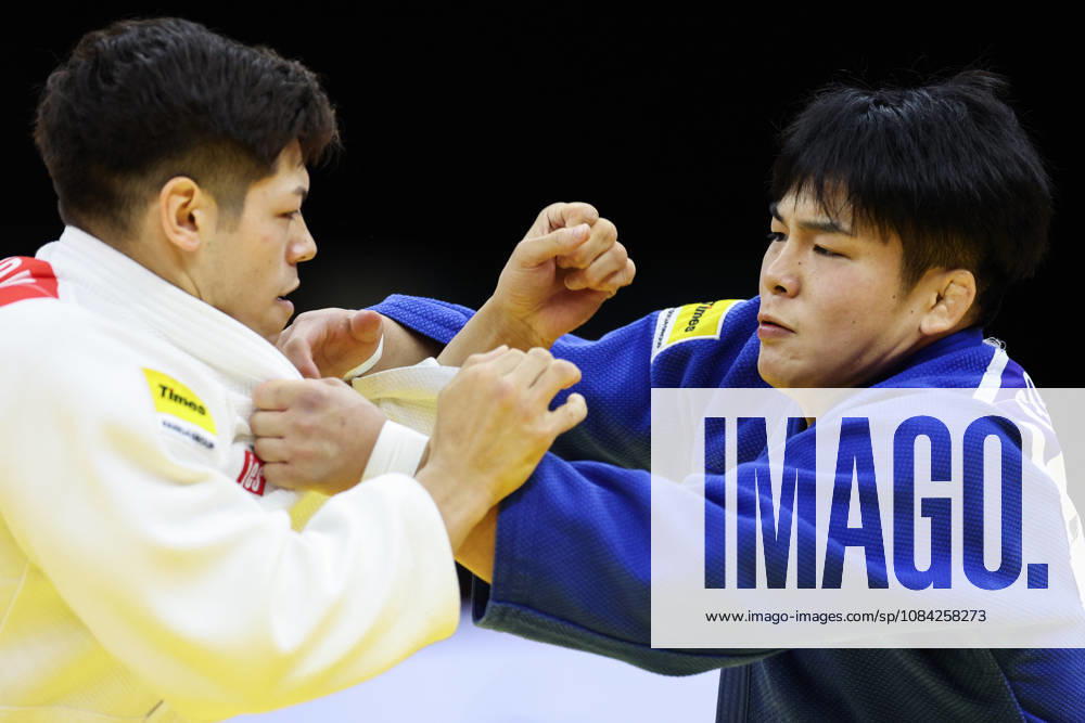 AZERBAIJAN, BAKU - OCTOBER 8, 2026: Sanshiro Murao (L) of Japan and Goki Tajima of Japan compete in their -90 kg bout as part of the 2026 World Judo Championships at the National Gymnastics Arena 2026 World Judo Championships In Baku - ZUMAt113 20261008_zaa_t113_637