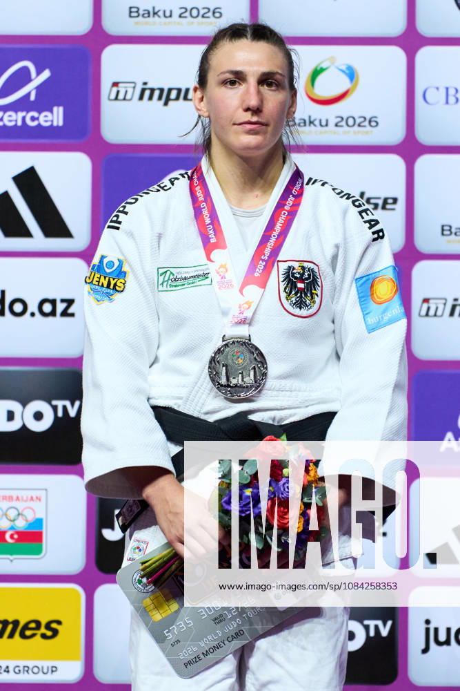 Polleres Michaela (AUT), OCTOBER 8, 2026 -Judo : World Judo Championships BAKU2026 Women s -70kgMedal Ceremony at National Gymnastics Arena in Baku, Azerbaijan. aflo_354330811 KenxAsakurax