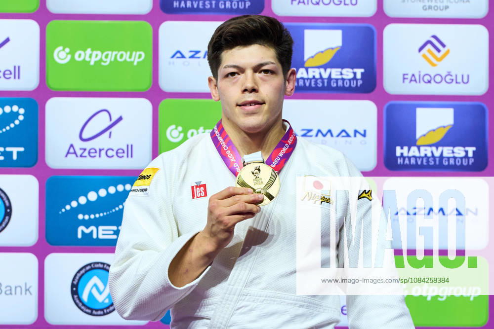 Sanshiro Murao (JPN), OCTOBER 8, 2026 -Judo : World Judo Championships BAKU2026 Mens -90kgMedal Ceremony at National Gymnastics Arena in Baku, Azerbaijan. aflo_354330845 KenxAsakurax