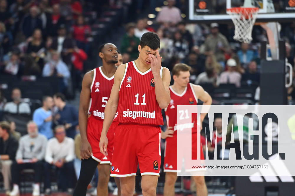 VLADIMIR LUCIC (FCB), Enttaeuschung,Frust,enttaeuscht, frustriert,niedergeschlagen, Basketball Euro League,Saison 2026 2027, FC Bayern Muenchen - Virtus Bologna am 08.10.2026 , S A P G A R D EN