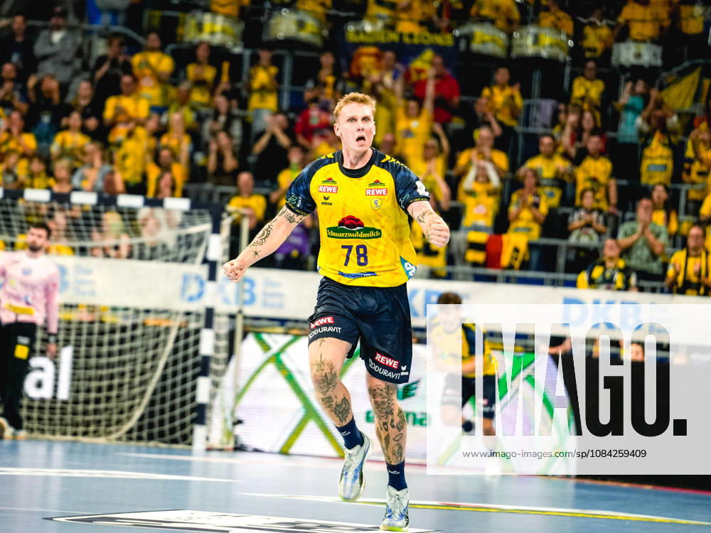 Handball Opel HBL, Rhein-Neckar Loewen - ThSV Eisenach v.l. Edwin Aspenbäck (Rhein-Neckar Löwen)