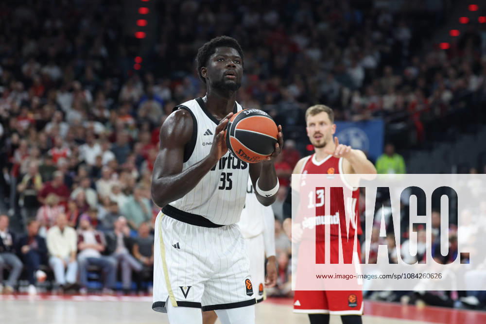 Mouhamet Diouf (Virtus Bologna, 35), GER, FC Bayern Basketball vs. Virtus Bologna, Basketball, Euroleague, 4. Spieltag, Saison 2026 2027, 08.10.2026, GER, FC Bayern Basketball vs. Virtus Bologna, Basketball, Euroleague, 4. Spieltag, Saison 2026 2027, 08.10.2026 Muenchen