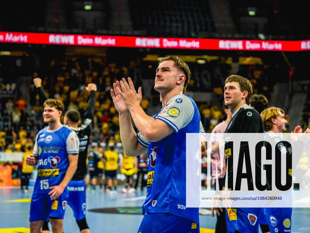 Handball Opel HBL, Rhein-Neckar Loewen - ThSV Eisenach v.l. Felix Aellen (ThSV Eisenach)
