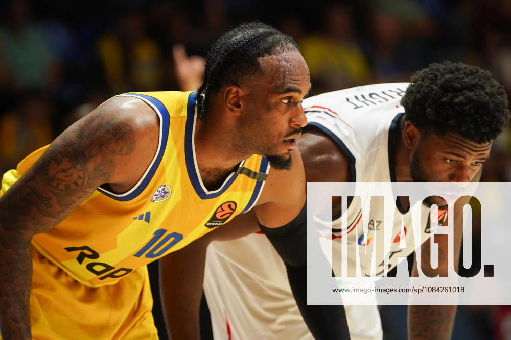2026108, Belgrade, Serbia - Maccabi Rapyd Tel Aviv and Armani Olimpia Milan play a EuroLeague basketball game at the Aleksandar Nikolic Hall. BRISSETT O SHAE J in action. Belgrade Serbia - ZUMAd223 20261008_zip_d223_016