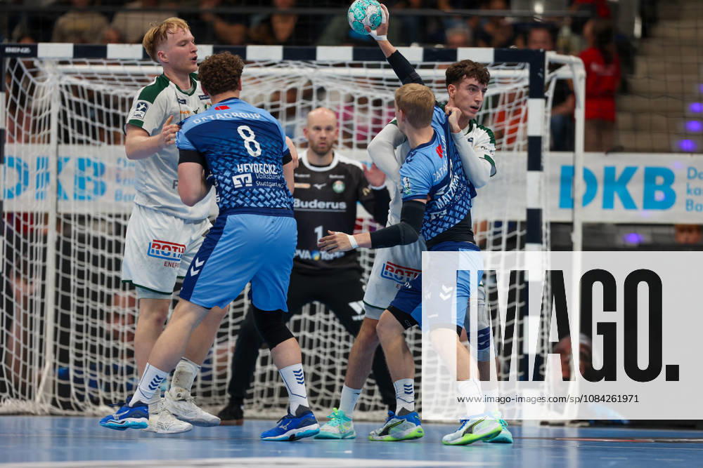Torben Matzken (TVB Stuttgart, 22) GER, TVB Stuttgart vs. HSG Wetzlar, Handball, Opel Handball-Bundesliga, 8. Spieltag, Spielzeit 2026 2027, 08.10.2026 GER, TVB Stuttgart vs. HSG Wetzlar, Handball, Opel Handball-Bundesliga, 8. Spieltag, Spielzeit 2026 2027, 08.10.2026 Stuttgart