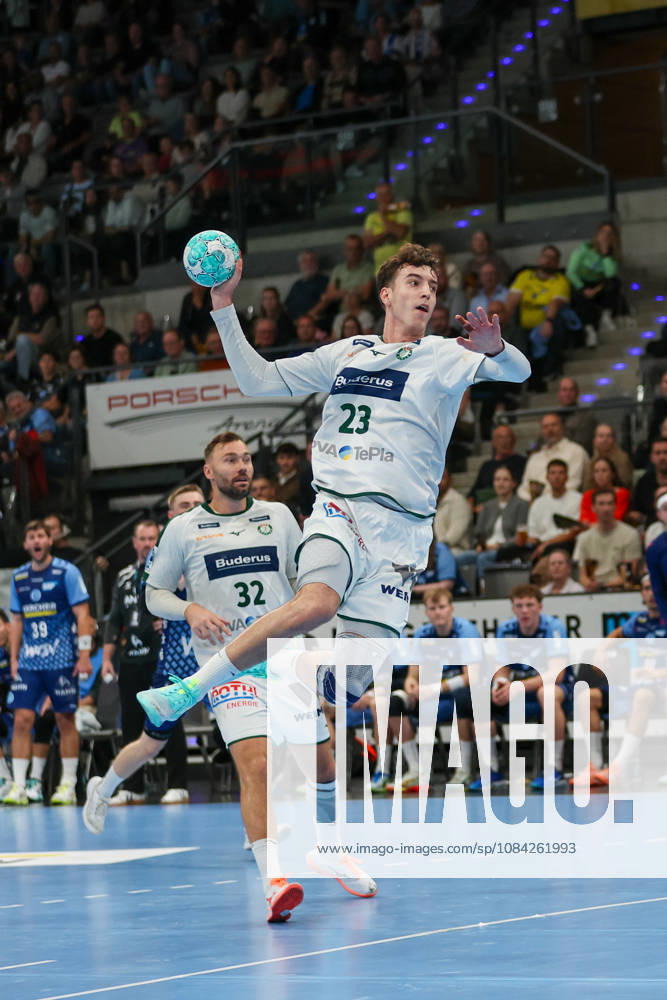 Marti Soler (HSG Wetzlar, 23) GER, TVB Stuttgart vs. HSG Wetzlar, Handball, Opel Handball-Bundesliga, 8. Spieltag, Spielzeit 2026 2027, 08.10.2026 GER, TVB Stuttgart vs. HSG Wetzlar, Handball, Opel Handball-Bundesliga, 8. Spieltag, Spielzeit 2026 2027, 08.10.2026 Stuttgart